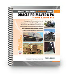 primavera P6 version 8.2 spiral bound training book