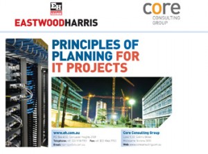 irst slide of the Eastwood Harris Principles of Planning for IT Projects course